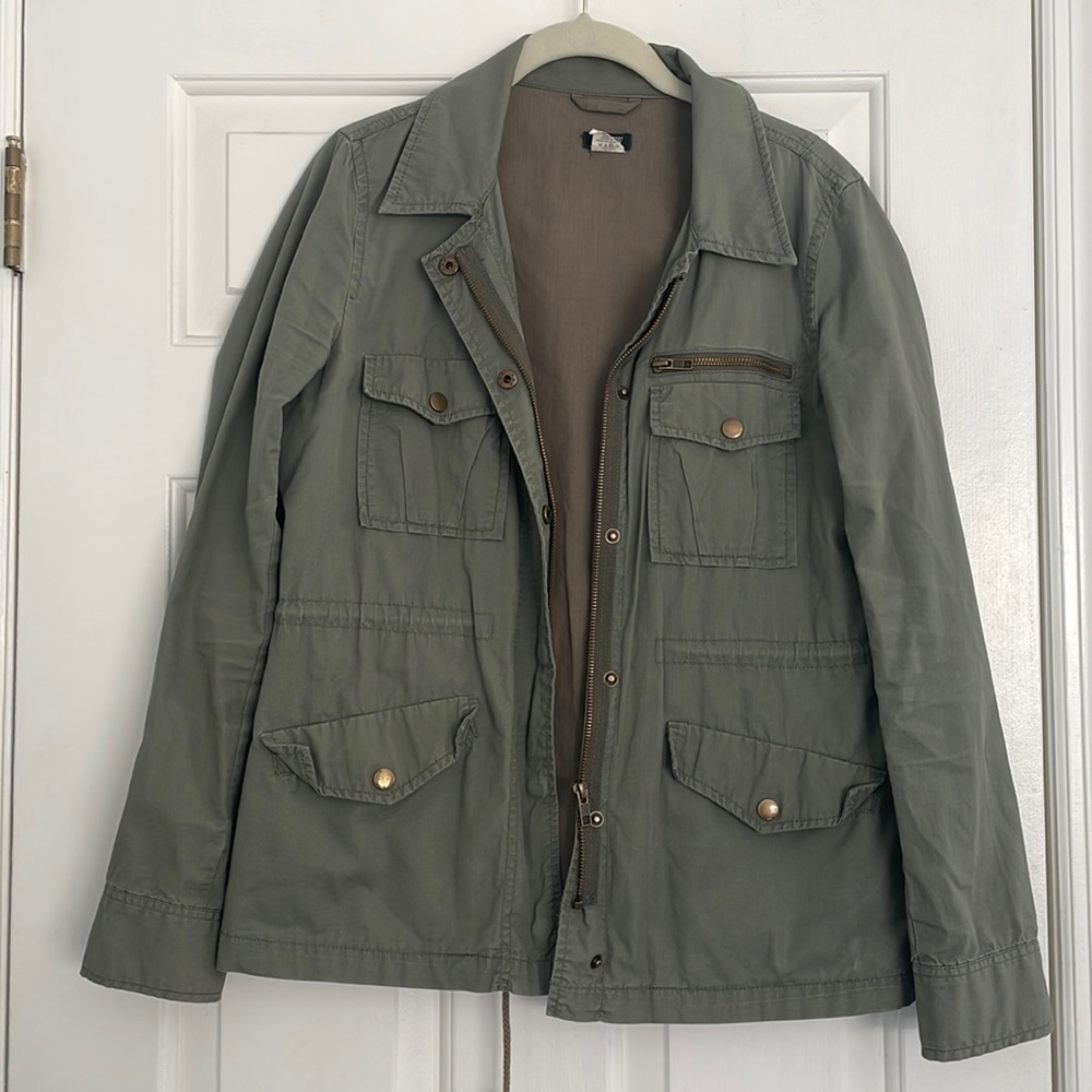 J. Crew Light Army Green Jacket